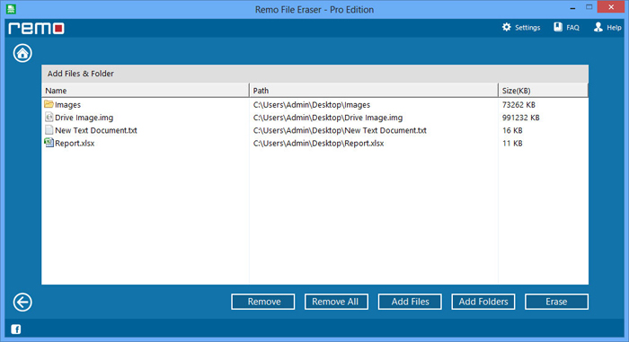 select the files