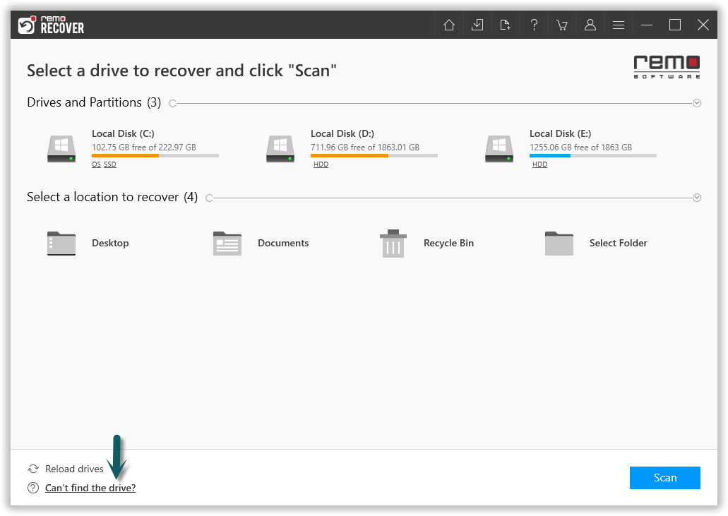 Select SD Card to recover fujifilm photos