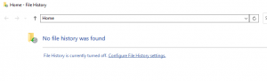 file history option to recover shift delete files