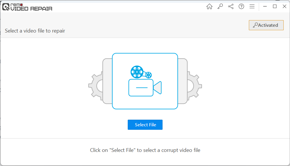 Launch Remo Video Repair software to repair corrupt video file