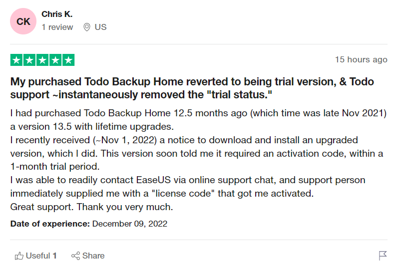 Review of EaseUS Todo backup