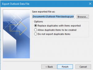 click on Finish