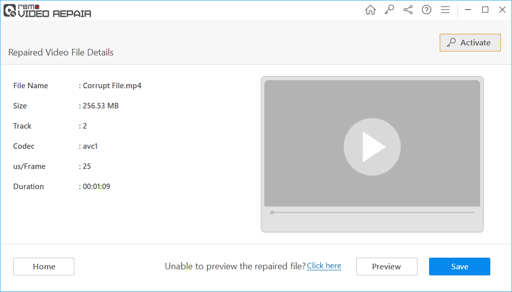 save repaired video