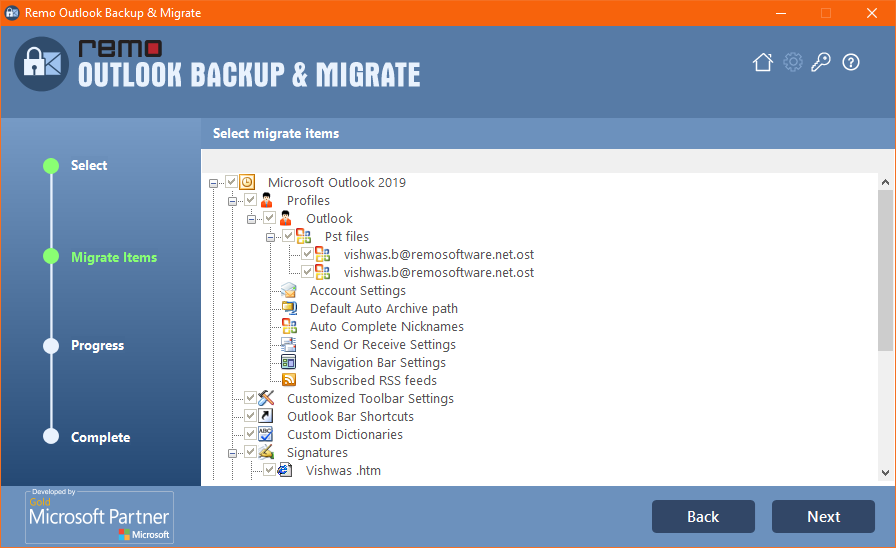 select-outlook-items-migrate