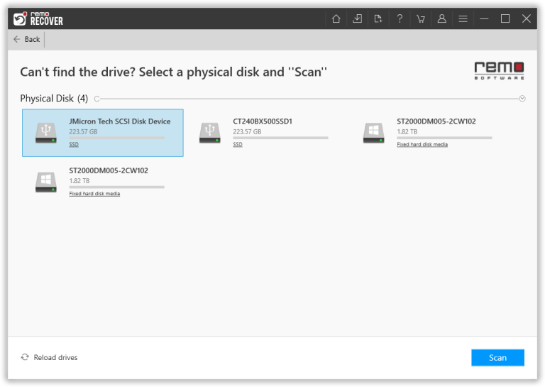 select-the-corrupted-hard-drive