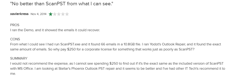 yodot pst tool review 